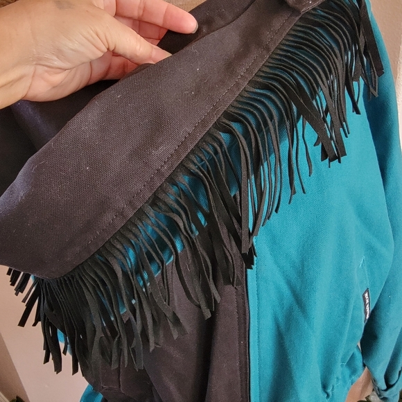 VTG Rockies Western Fringe Jacket SZ M - Picture 4 of 9